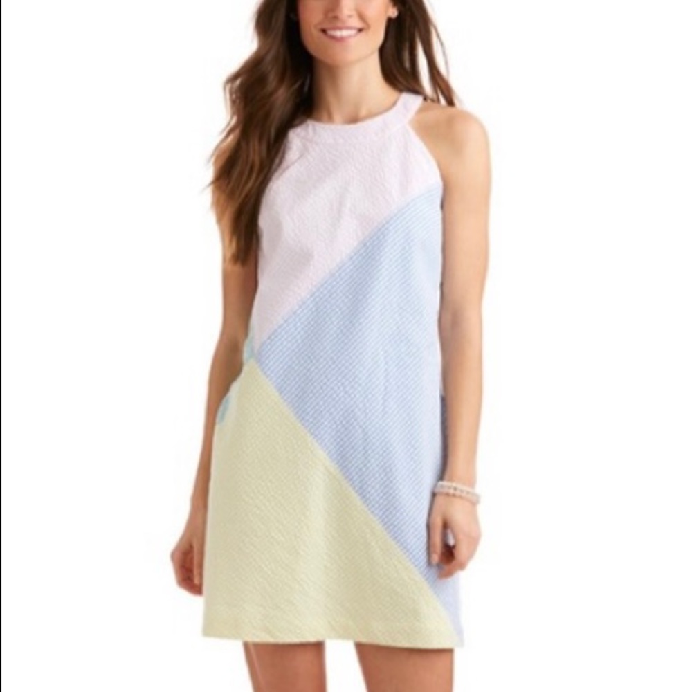 Vineyard Vines Seersucker Mini Dress Gem